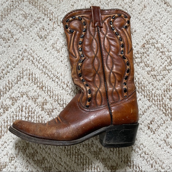 Vintage Leather Cowboy Boots - Picture 6 of 12